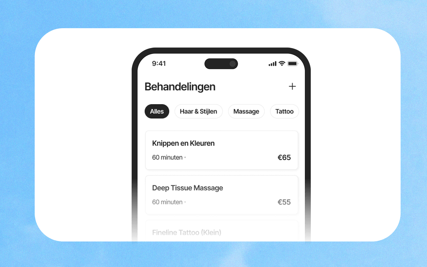 Avana: je aanbod, tijden en prijzen instellen